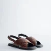 Crossover Leather Sandals