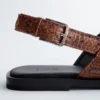 Crossover Leather Sandals
