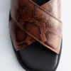 Crossover Leather Sandals
