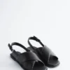 Crossover Leather Sandals