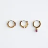 Crystal Hoop Earrings Set