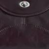 Curved Leather Shoulder Bag