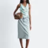 Denim Midi Skirt