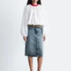 Denim Midi Skirt