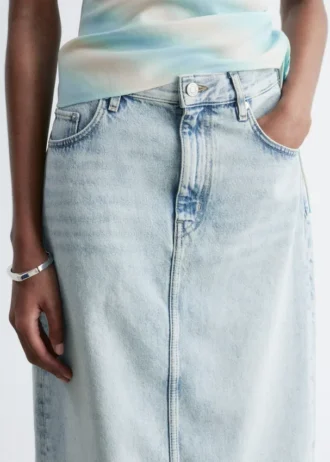 Denim Midi Skirt