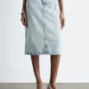 Denim Midi Skirt