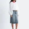 Denim Midi Skirt