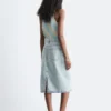 Denim Midi Skirt