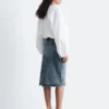 Denim Midi Skirt