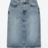 Denim Midi Skirt