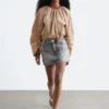 Denim Mini Skirt