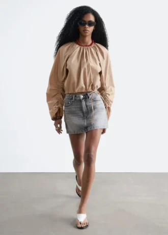 Denim Mini Skirt