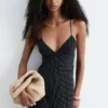 Dotted Slip Midi Dress