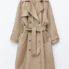 Double-Breasted Trench Coat