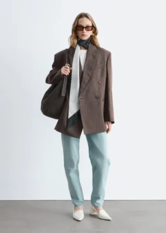 Double-Breasted Wool Blazer