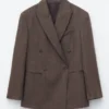 Double-Breasted Wool Blazer