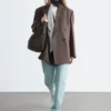 Double-Breasted Wool Blazer