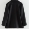 Double-Breasted Wool Pea Coat