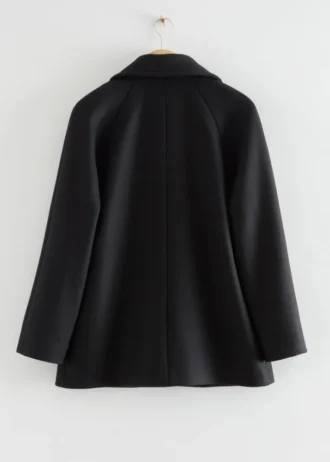 Double-Breasted Wool Pea Coat