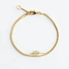 Double Chain Quartz Bracelet