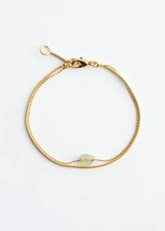Double Chain Quartz Bracelet