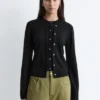 Double-Layer Merino Wool Cardigan