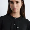 Double-Layer Merino Wool Cardigan
