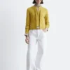 Double-Layer Merino Wool Cardigan