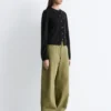 Double-Layer Merino Wool Cardigan