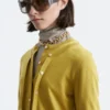 Double-Layer Merino Wool Cardigan