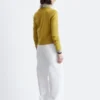 Double-Layer Merino Wool Cardigan