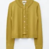 Double-Layer Merino Wool Cardigan