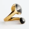 Double-Twist Sculptural Ring