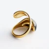 Double-Twist Sculptural Ring