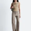 Draped Cowl-Neck Top