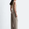 Draped Cowl-Neck Top