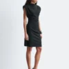 Draped Jersey Mini Dress
