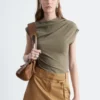 Draped Jersey Top