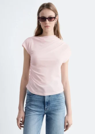 Draped Jersey Top