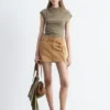 Draped Jersey Top