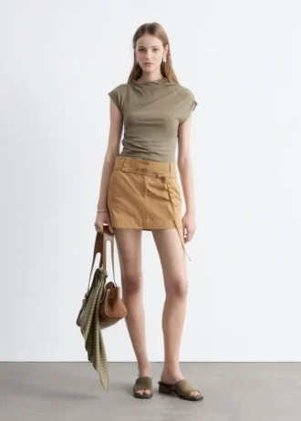 Draped Jersey Top