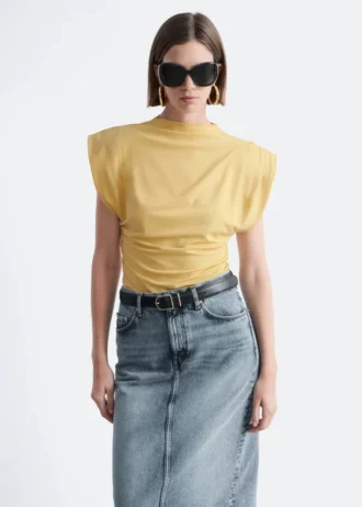 Draped Jersey Top