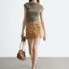 Draped Jersey Top