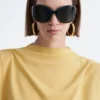 Draped Jersey Top