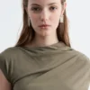 Draped Jersey Top