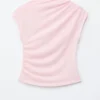 Draped Jersey Top