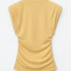 Draped Jersey Top