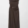 Draped Midi Dress