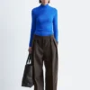 Draped Turtleneck Top