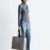 Draped Turtleneck Top